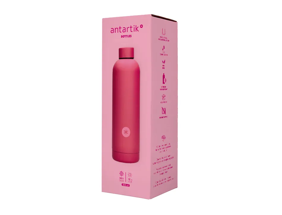 Bouteille isotherme antartik acier inoxydable sans bpa 500ml coloris fuchsia