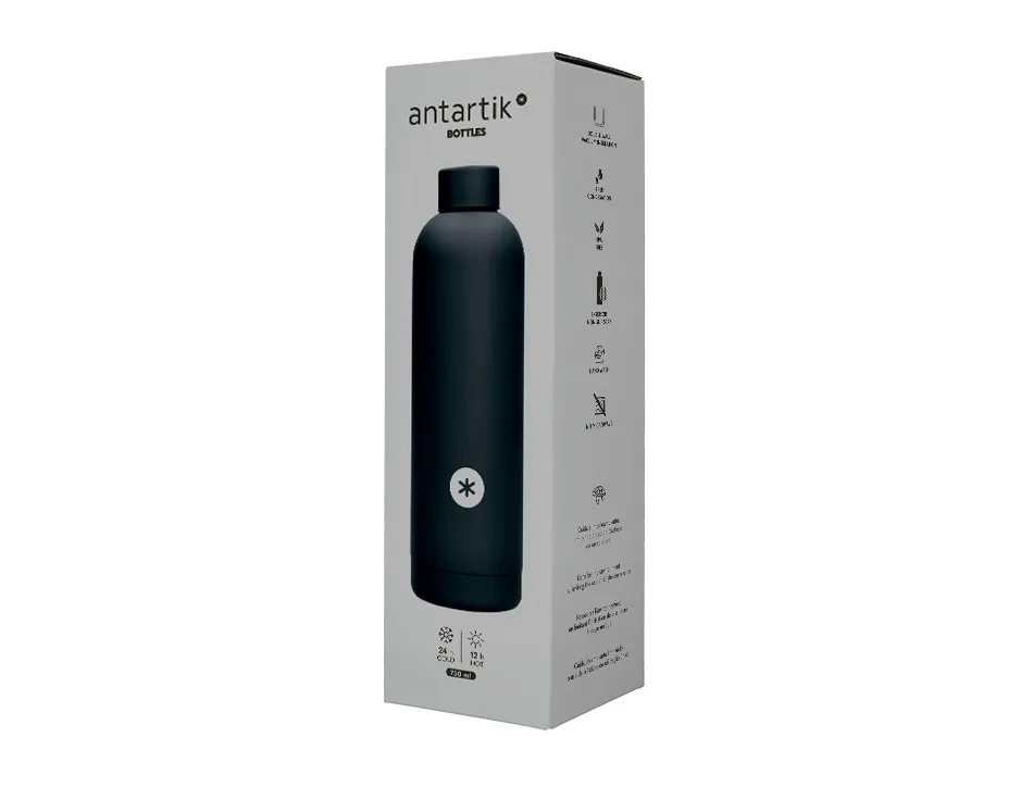 Bouteille isotherme antartik acier inoxydable sans bpa 750ml coloris noir