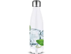 Bouteille isotherme 500ml "citron" en acier inoxidable chaud 12h /froid 24h incassable