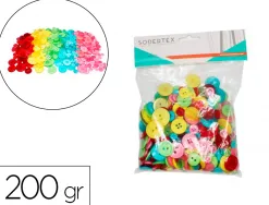 Bouton en resine sodertex 200g tailles et coloris assortis