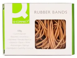 Bracelet caoutchouc q-connect n.20 200x2mm boîte fenêtre 100g