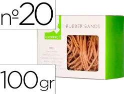Bracelet caoutchouc q-connect n.20 200x2mm boîte fenêtre 100g