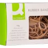 Bracelet caoutchouc q-connect n.12.5 125x9mm boîte fenêtre 100g