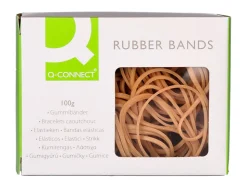 Bracelet caoutchouc q-connect n.15 150x2mm boîte fenêtre 100g