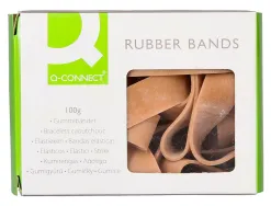 Bracelet caoutchouc q-connect n.15 150x10mm boîte fenêtre de 100g