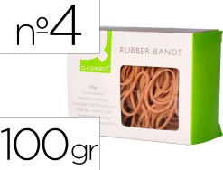 Bracelet caoutchouc q-connect n.4 40x2mm boîte fenêtre 100g