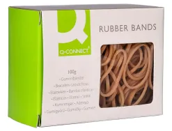 Bracelet caoutchouc q-connect n.4 40x2mm boîte fenêtre 100g