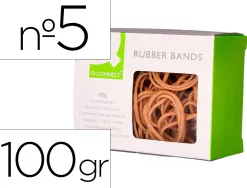 Bracelet caoutchouc q-connect n.5 50x2mm boîte fenêtre 100g