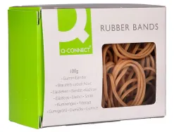 Bracelet caoutchouc q-connect n.5 50x2mm boîte fenêtre 100g