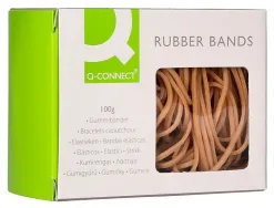 Bracelet caoutchouc q-connect n.9 90x2mm boîte fenêtre 100g