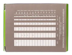 Bracelet caoutchouc q-connect n.9 90x2mm boîte fenêtre 100g