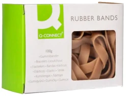 Bracelet caoutchouc q-connect n.15 150x9mm boîte fenêtre 100g