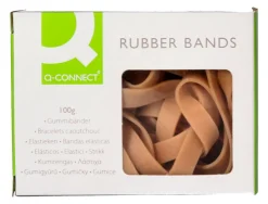 Bracelet caoutchouc q-connect n.15 150x9mm boîte fenêtre 100g