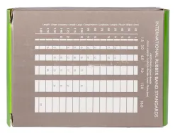 Bracelet caoutchouc q-connect n.7 70x5mm boîte fenêtre de 100g