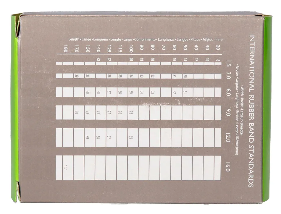 Bracelet caoutchouc q-connect n.7 70x5mm boîte fenêtre de 100g