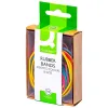 Bracelet caoutchouc q-connect 4mm et 80mm coloris assortis boîte distributrice 15g
