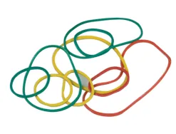 Bracelet caoutchouc q-connect 4mm et 80mm coloris assortis boîte distributrice 15g