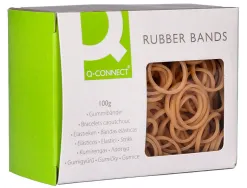 Bracelet caoutchouc q-connect n.3 30x2mm boîte fenêtre 100g