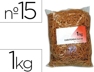 Bracelet caoutchouc sign étroit 150x1.5mm sachet 1kg