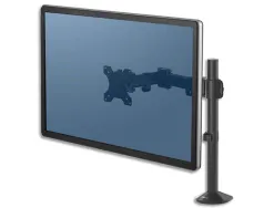 Bras porte ecran fellowes simple reflex pivote 180 degres jusqua 10kg 533x111x609mm
