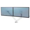 Bras porte-écran double fellowes platinum series blanc