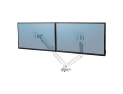 Bras porte-écran double fellowes platinum series blanc