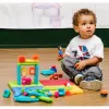 Bristle blocks lap 85 pieces plastiques de formes et personnages varies coloris assortis