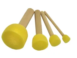 Brosse à pocher pinselfabrik soie ronde 4 tailles assorties lot 4 unités