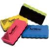 Brosse magnétique artline bloc feutre effaçage à sec tous tableaux blancs 4 coloris assortis 10,5x5,5cm