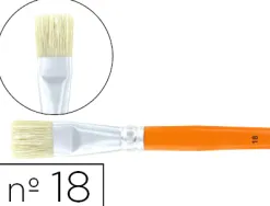 Brosse plate cléopâtre nº18 soie de porc bois fsc vernis protecteur