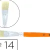 Brosse plate cléopâtre nº14 soie de porc bois fsc vernis protecteur