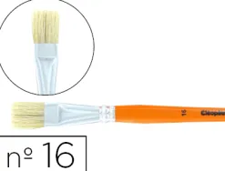 Brosse plate cléopâtre nº16 soie de porc bois fsc vernis protecteur