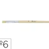 Brosse plate o'color poils soie porc nº6 virole aluminium manche bois naturel lot 10 unites