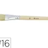 Brosse plate o'color poils soie porc nº16 virole aluminium manche bois naturel lot 10 unites