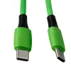 Cable q-connect usb-c vers usb-c pvc longueur 1m coloris vert