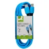Cable q-connect usb-c vers usb-c pvc longueur 2m coloris bleu