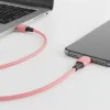 Cable q-connect usb-c vers usb-c pvc longueur 2m coloris rose