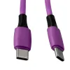 Cable q-connect usb-c vers usb-c pvc longueur 1m coloris violet