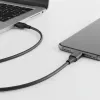 Cable q-connect usb-c vers usb-c pvc longueur 2m coloris noir