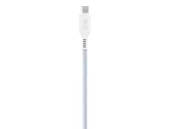 Cable t'nb usb-c/usb-c 1,5m gaine aimantee coloris blanc