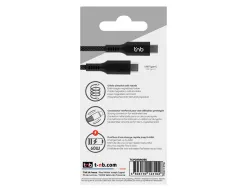 Cable t'nb usb-c/usb-c 1,5m gaine aimantee coloris noir