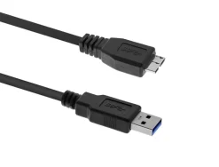 Cable usb t'nb 3,0 male/ usb micro b disque dur externe transfert donnees jusqu 5gbps cable 1m coloris noir