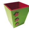 Cache-pot en bois à décorer 11.5x10 x10cm