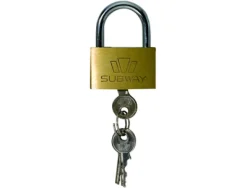 Cadenas a clefs sign laiton massif 50x40x4mm