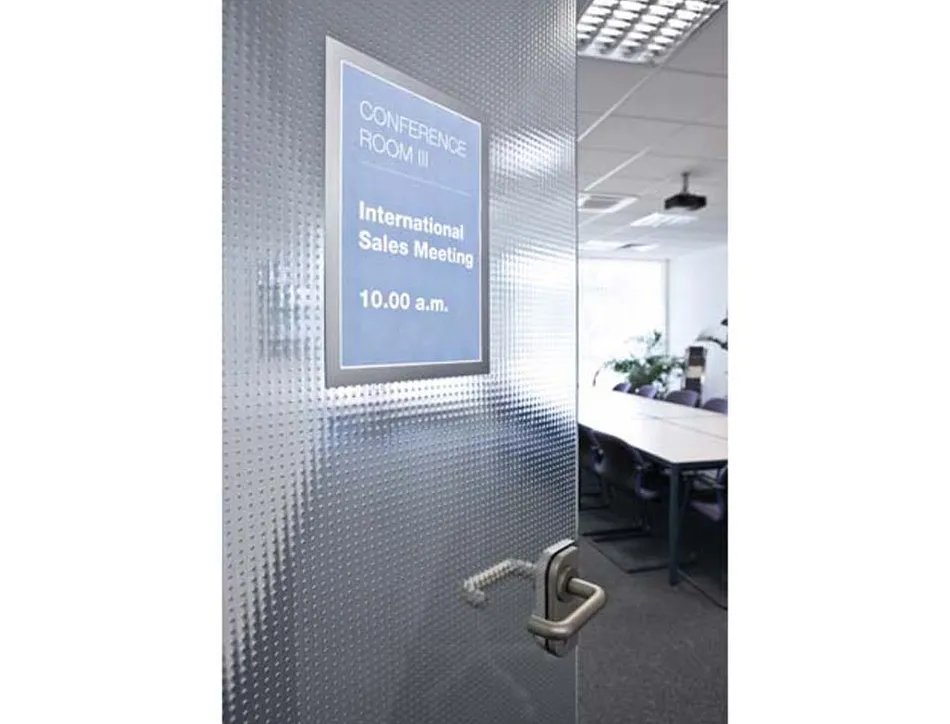 Cadre affichage durable duraframe autocollant a3 32,5x44,5cm coloris argent