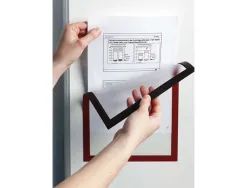 Cadre affichage durable duraframe magnétique a4 bords noirs sachet 5 unités