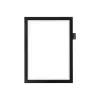Cadre affichage durable duraframe note adhesif a4 magnetique peut contenir 5 affiches porte-stylo inclus coloris noir