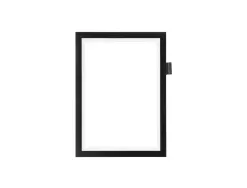 Cadre affichage durable duraframe note adhesif a4 magnetique peut contenir 5 affiches porte-stylo inclus coloris noir