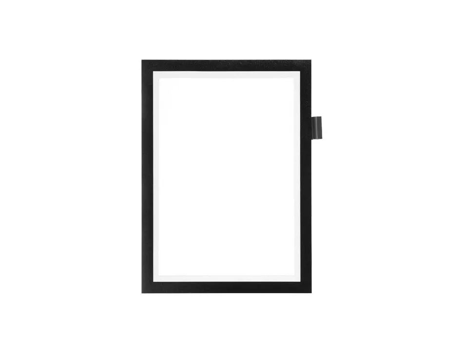 Cadre affichage durable duraframe note adhesif a4 magnetique peut contenir 5 affiches porte-stylo inclus coloris noir