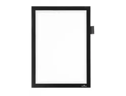 Cadre affichage durable duraframe note magnetique a4 peut contenir 5 affiches porte-stylo inclus noir